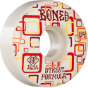 BONES WHEELS (JEU DE 4) STF 54MM V3 RETROS 103A WHITE SLIMS