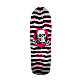 POWELL PERALTA DECK REISSUE OS RIPPER WHITE  PNK 10.0 X 31.75