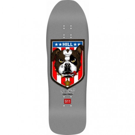 POWELL PERALTA DECK REISSUE HILL BULLDOG SILVER 10''