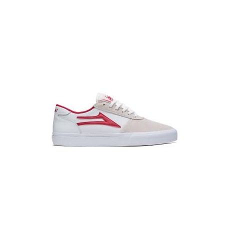 LAKAI MANCHESTER WHITE/RED SUEDE