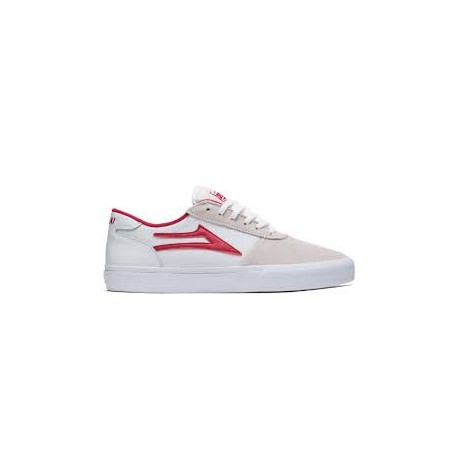 LAKAI MANCHESTER WHITE/RED SUEDE