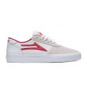 LAKAI MANCHESTER WHITE/RED SUEDE
