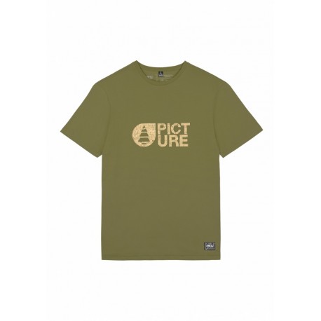 PICTURE BASEMENT CORK TEE G ARMY GREEN