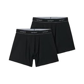 CARHARTT COTTON TRUNKS 94/6 % COTTON/ELASTANE BLACK + BLACK