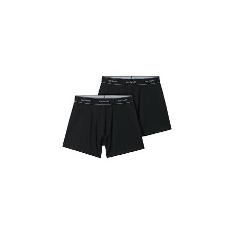 CARHARTT COTTON TRUNKS 94/6 % COTTON/ELASTANE BLACK + BLACK