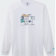 ADIDAS G SHMOO LS TEE WHITE/MULTCO