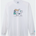 ADIDAS G SHMOO LS TEE WHITE/MULTCO