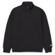 CARHARTT CHASE NECK ZIP SWEAT COTTON/POLYESTER BLACK / GOLD