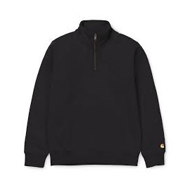 CARHARTT CHASE NECK ZIP SWEAT COTTON/POLYESTER BLACK / GOLD