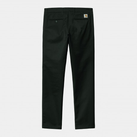 CARHARTT SID PANT COTTON/T400/POLYESTER DARK CEDAR RINSED L32