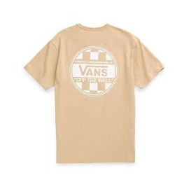 VANS OFF THE WALL CHECK GRAPHIC SS TEE TAOS TAUPE