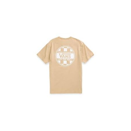 VANS OFF THE WALL CHECK GRAPHIC SS TEE TAOS TAUPE