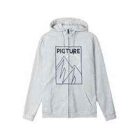 PICTURE KENOMA ZIP HOODIE GREY MELANGE