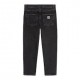 CARHARTT NEWEL PANT 100 % COTTON BLACK STONE WASHED NO LENGTH