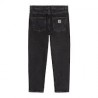 CARHARTT NEWEL PANT 100 % COTTON BLACK STONE WASHED NO LENGTH