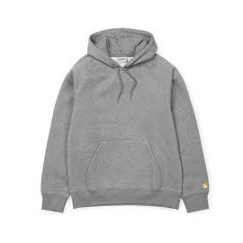 CARHARTT HOODED CHASE SWEAT 58/42 GREY HEATHER / GOLD