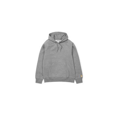 CARHARTT HOODED CHASE SWEAT 58/42 GREY HEATHER / GOLD