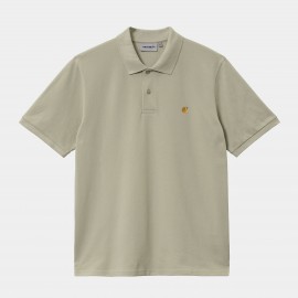 CARHARTT S/S CHASE PIQUE POLO 100 % COTTON AGAVE / GOLD