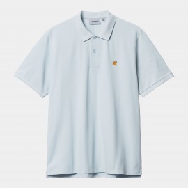 CARHARTT S/S CHASE PIQUE POLO 100 % COTTON ICARUS / GOLD