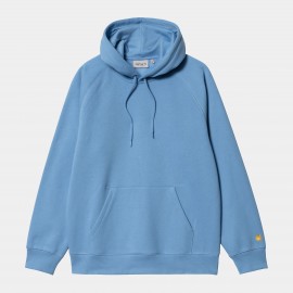 CARHARTT HOODED CHASE SWEAT 58/42 PISCINE / GOLD