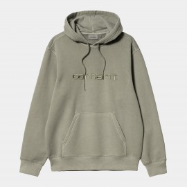 CARHARTT HOODED DUSTER SWEAT 100 % COTTON YUCCA GARMENT DYED
