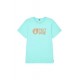 PICTURE BASEMENT CORK TEE BLUE TURQUOISE