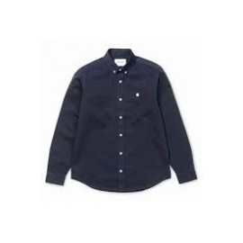 CARHARTT L/S MADISON SHIRT 100 % COTTON DARK NAVY / WAX