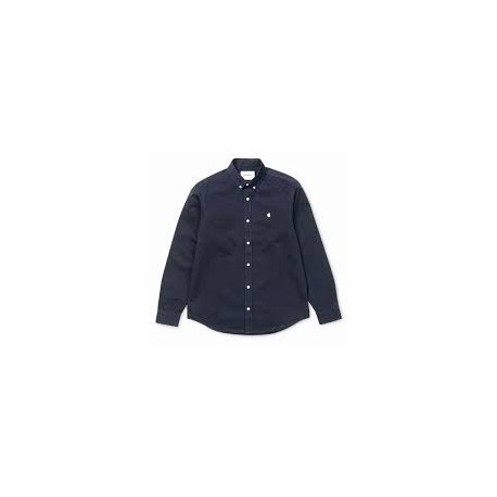 CARHARTT L/S MADISON SHIRT 100 % COTTON DARK NAVY / WAX