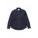 CARHARTT L/S MADISON SHIRT 100 % COTTON DARK NAVY / WHITE