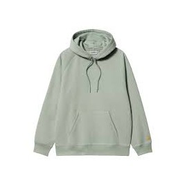 CARHARTT HOODED CHASE SWEAT GLASSY TEAL / GOLD