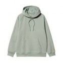 CARHARTT HOODED CHASE SWEAT GLASSY TEAL / GOLD