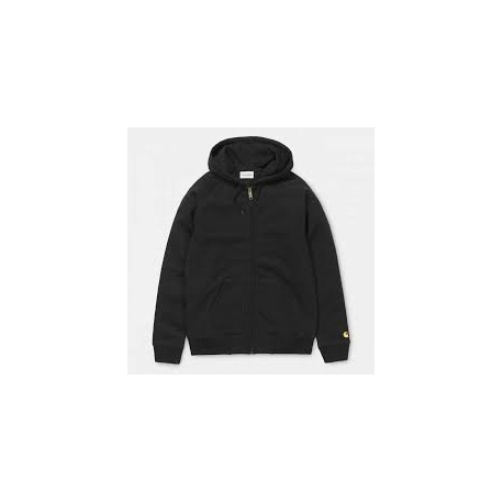 CARHARTT HOODED CHASE JACKET BLACK / GOLD