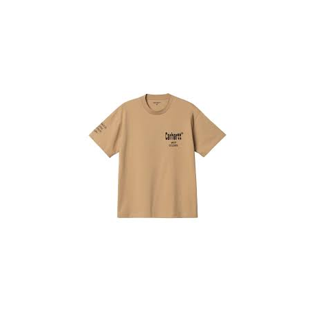 CARHARTT S/S HOME T-SHIRT 100 % ORGANIC COTTON HAMILTON BROWN /BLACK