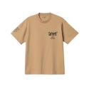 CARHARTT S/S HOME T-SHIRT 100 % ORGANIC COTTON HAMILTON BROWN /BLACK