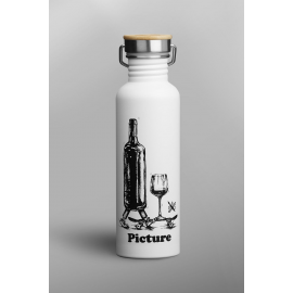 PICTURE HAMPTON AC WHITE GLASS BOTTLE