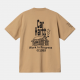 CARHARTT S/S HOME T-SHIRT 100 % ORGANIC COTTON HAMILTON BROWN /BLACK