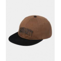 CARHARTT PRESTON CAP 100% COTTON DEEP BROWN/BLACK