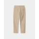 CARHARTT NEWEL PANT CORD 100% COTTON WALL RINSED NO LENGTH