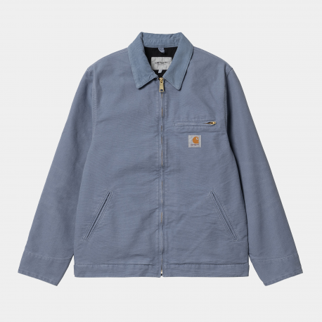 CARHARTT DETROIT JACKET 100 % ORGANIC COTTON BAY BLUE/BAY BLUE AGED CAN