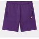 CARHARTT CHASE SWEAT SHORT TYRIAN/GOLD