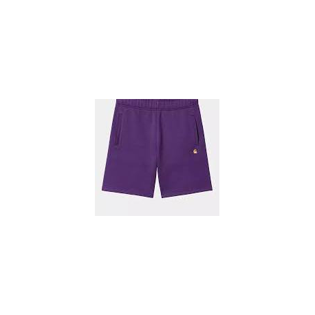 CARHARTT CHASE SWEAT SHORT TYRIAN/GOLD