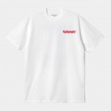 CARHARTT S/S FAST FOOD T-SHIRT 100% ORGANIC COTTON WHITE/RED