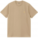 CARHARTT S/S CHASE T-SHIRT 100% COTTON SABLE/GOLD
