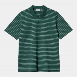 CARHARTT  S/S CASON POLO 100% STRIPE CHERVIL