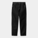 CARHARTT SIMPLE PANT  100% COTTON BLACK RINSED L32