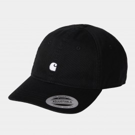 CCARHARTT MADISON LOGO CAP 100 % COTTON BLACK/WHITE