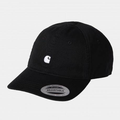 CCARHARTT MADISON LOGO CAP 100 % COTTON BLACK/WHITE