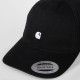 CCARHARTT MADISON LOGO CAP 100 % COTTON BLACK/WHITE