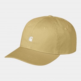 CARHARTT MADISON LOGO CAP 100 % COTTON AGATE/WHITE