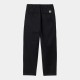 CARHARTT CRAFT PANT 65/35% POLYESTER/COTTON BLACK RINSED NO LENGHT